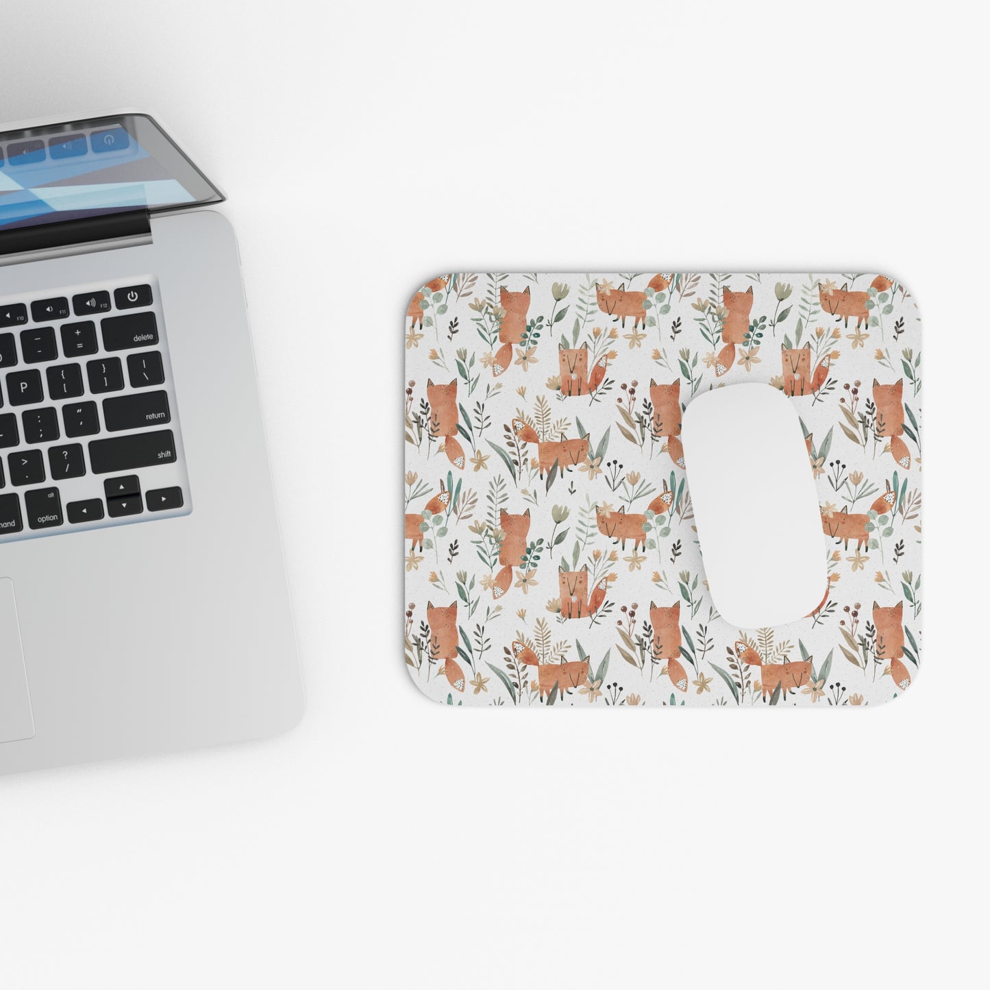 Mouse Pad with Tiny Foxes - Rectangle