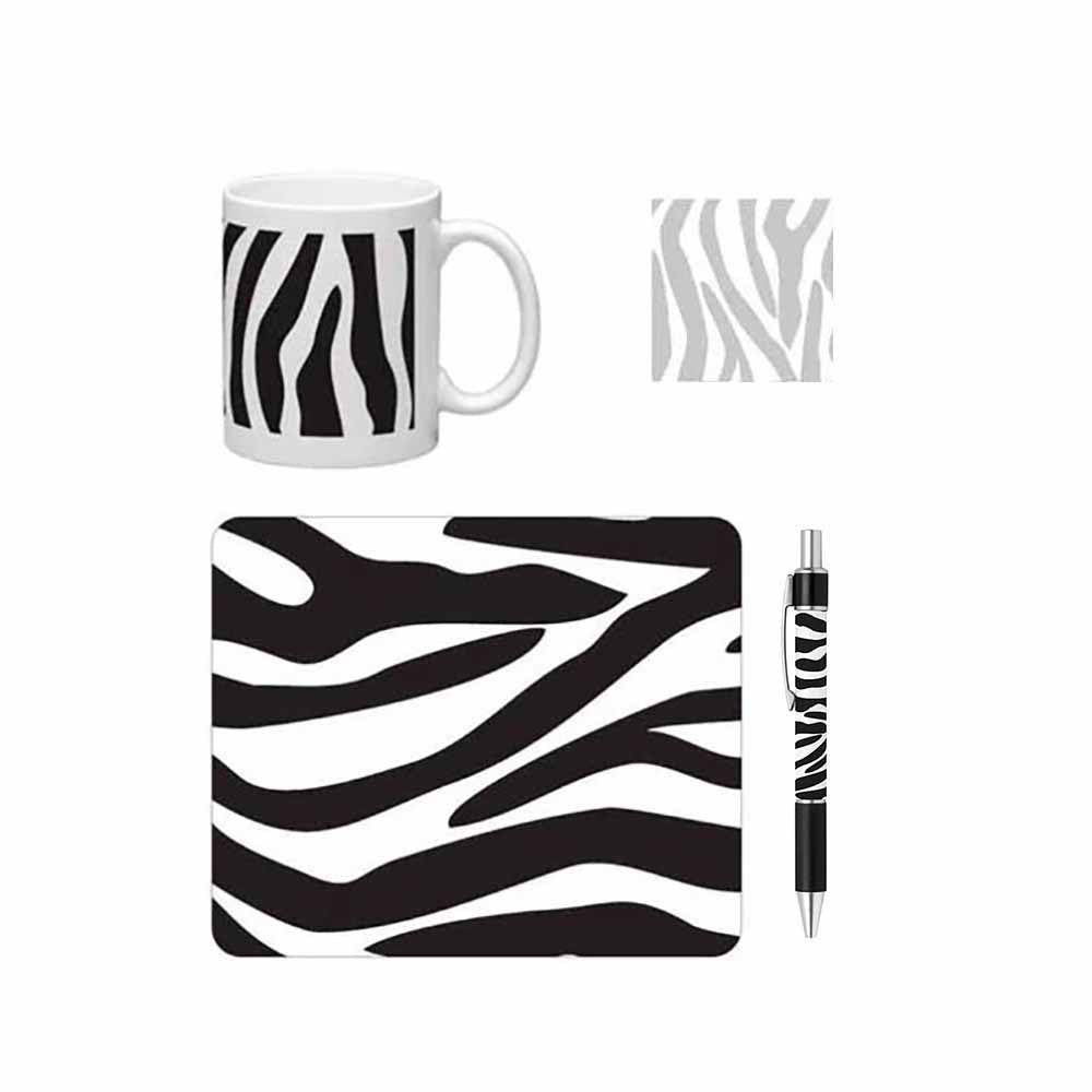 Zebra Print Desk Gift Set
