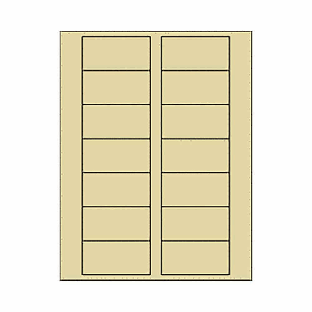 Light Tan 3" x 1.5" Rectangle Labels