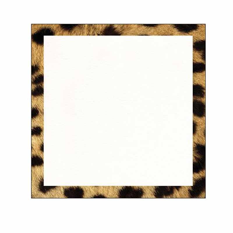 Cheetah Print Border Sticky Notes