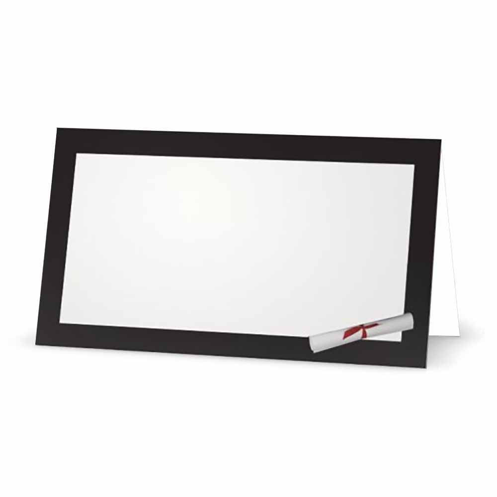 Graduation Diploma Place Cards - Tent Style