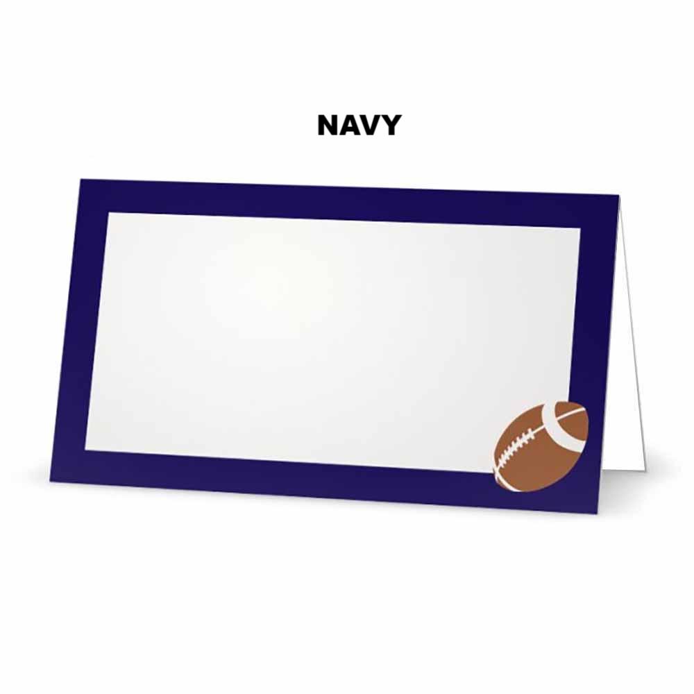 Football Place Cards - Tent Style - SELECT COLOR