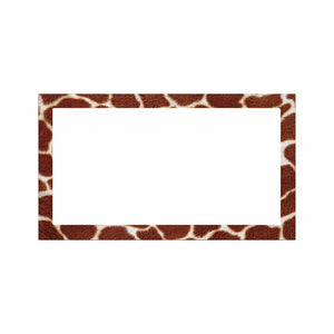 Giraffe Print Place Cards - Flat Style