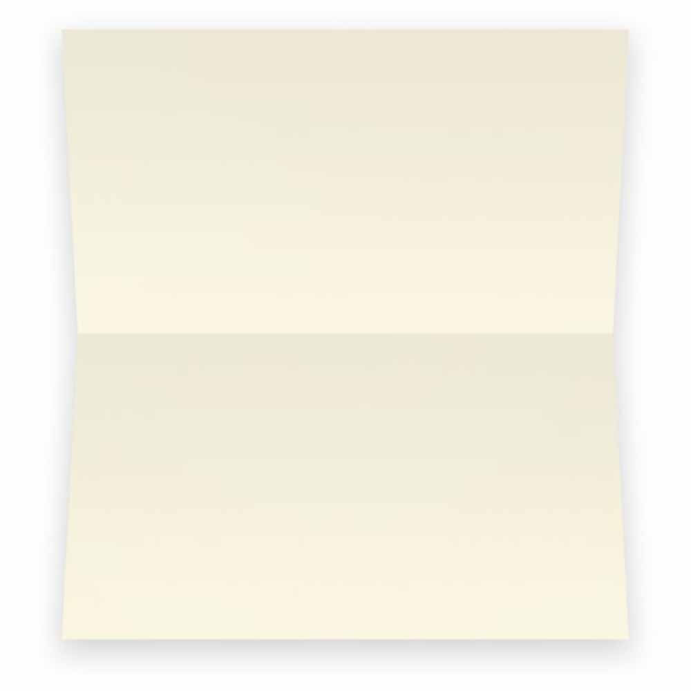 Solid Ivory Place Cards - Tent Style