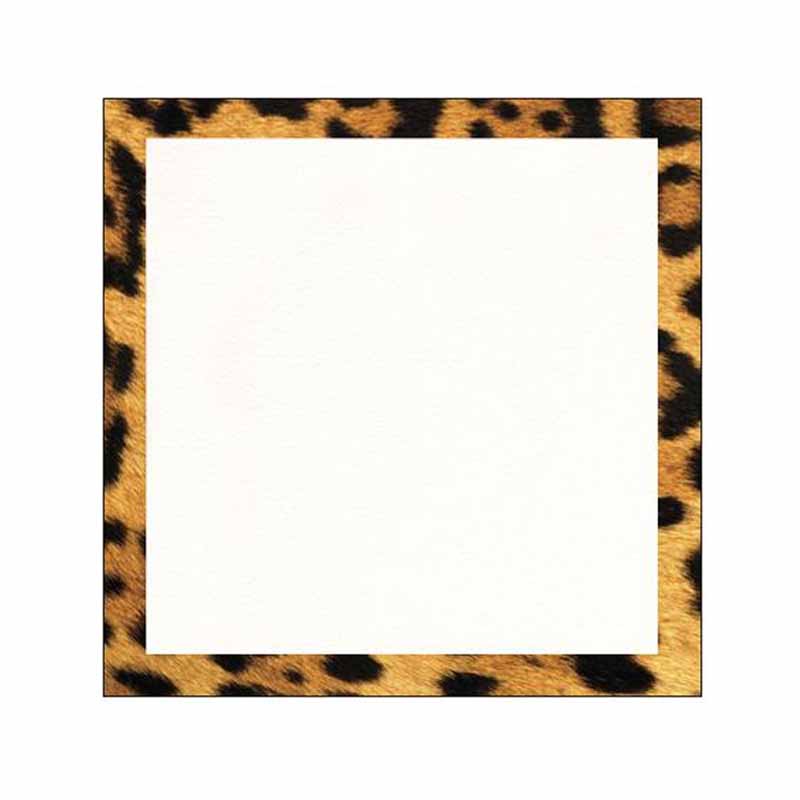 Leopard Print Border Sticky Notes