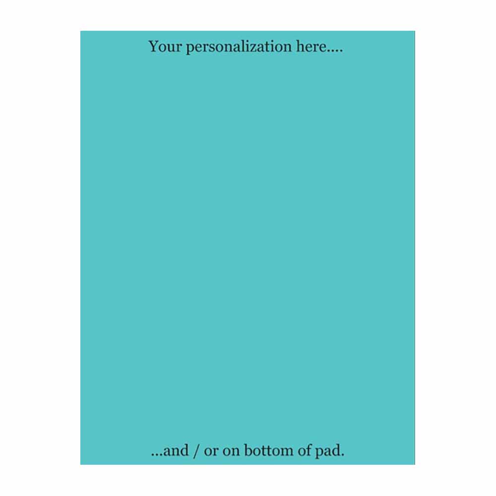 Misty Blue Notepad - Blank or Personalized - Set of Two