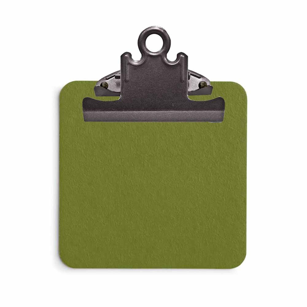 Olive Green Sticky Note Clipboard