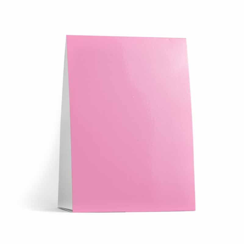 tent card a4 Pink Table Tent Cards – Stationery Creations ®