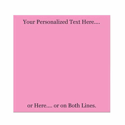 Pink Post-It® Sticky Notes - Blank or Personalized