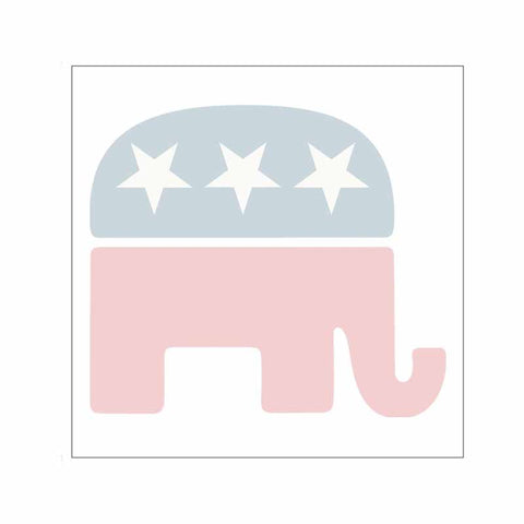 Republican Elephant Sticky Notes - Set of 3 - Blank or Personalized