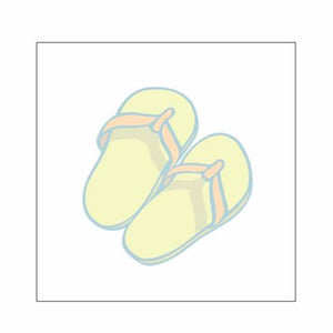 Flip Flops Sticky Notes - Set of 3 - Blank or Personalized