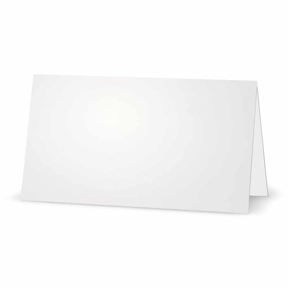 Solid White Place Cards - Tent Style – Stationery Creations