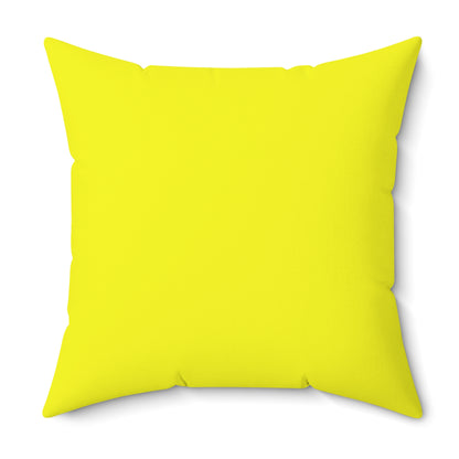 Yellow Square Pillow