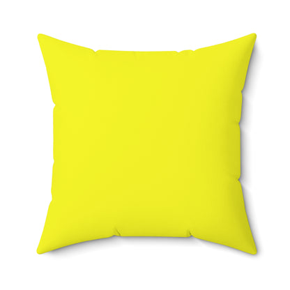 Yellow Square Pillow