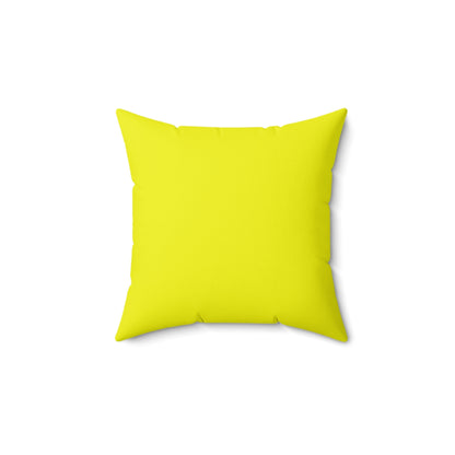 Yellow Square Pillow