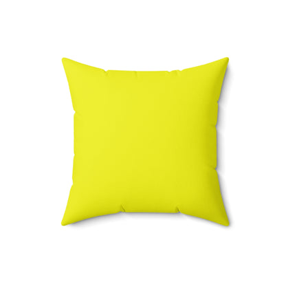 Yellow Square Pillow