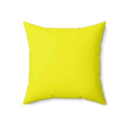 Yellow Square Pillow