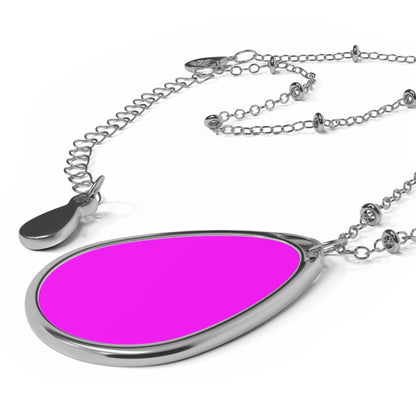 Fuchsia Oval Necklace