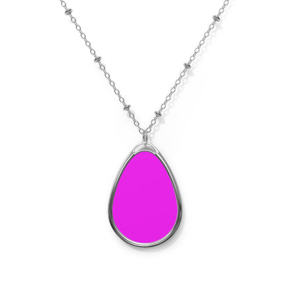 Fuchsia Oval Necklace