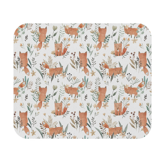 Mouse Pad with Tiny Foxes - Rectangle