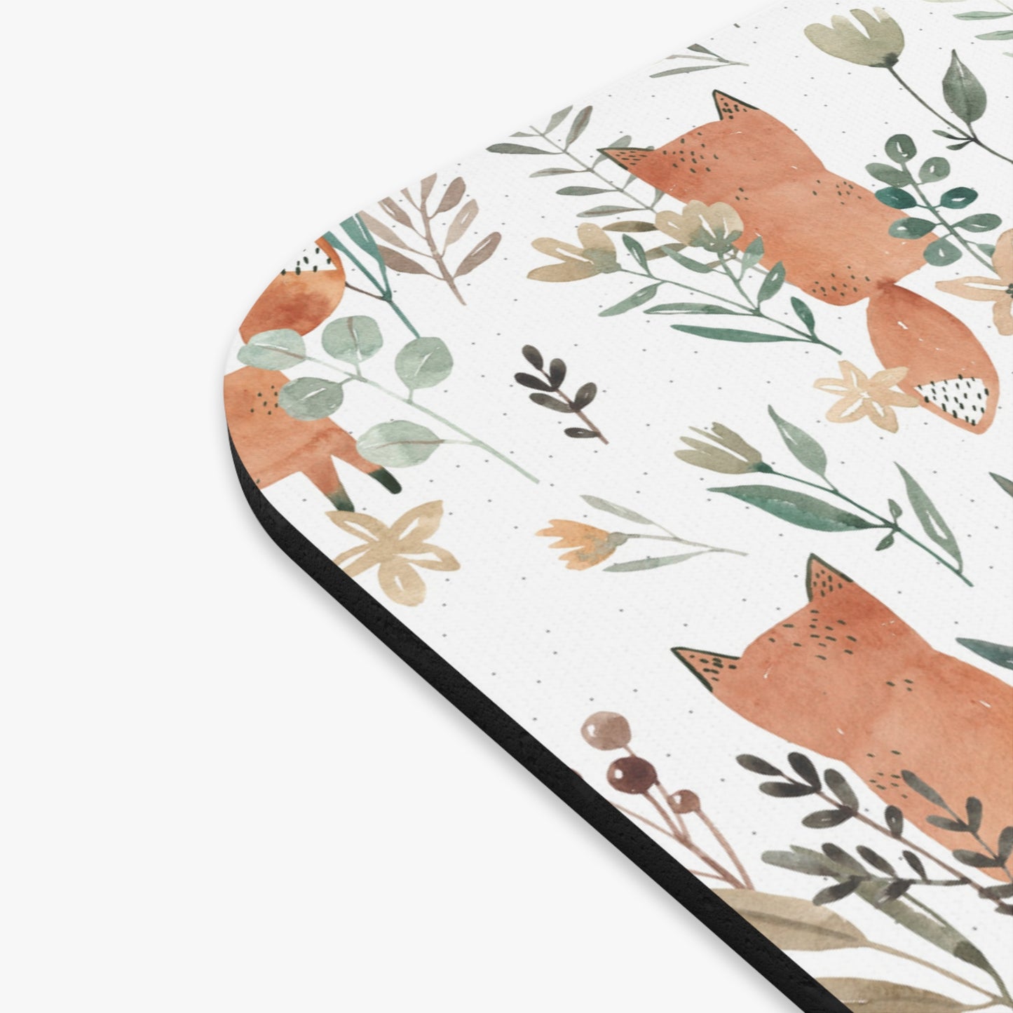 Mouse Pad with Tiny Foxes - Rectangle