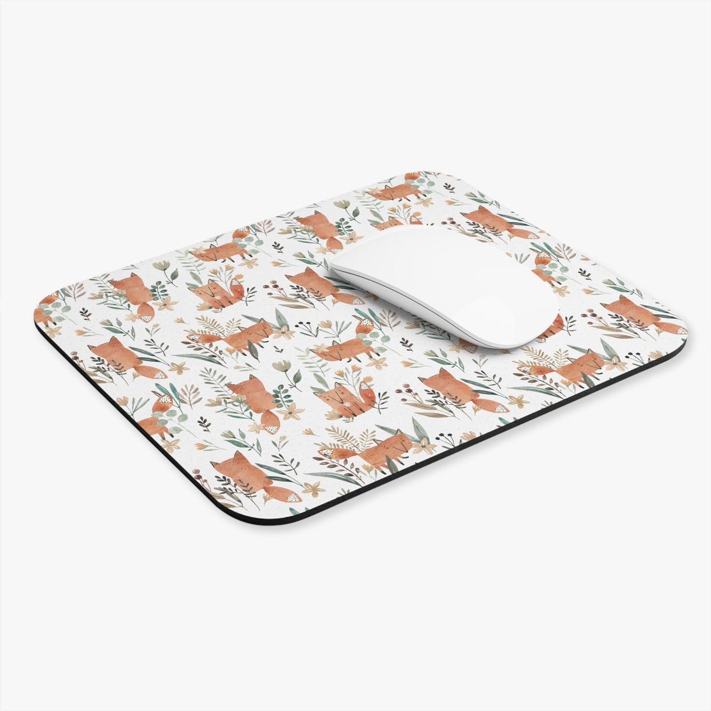 Mouse Pad with Tiny Foxes - Rectangle