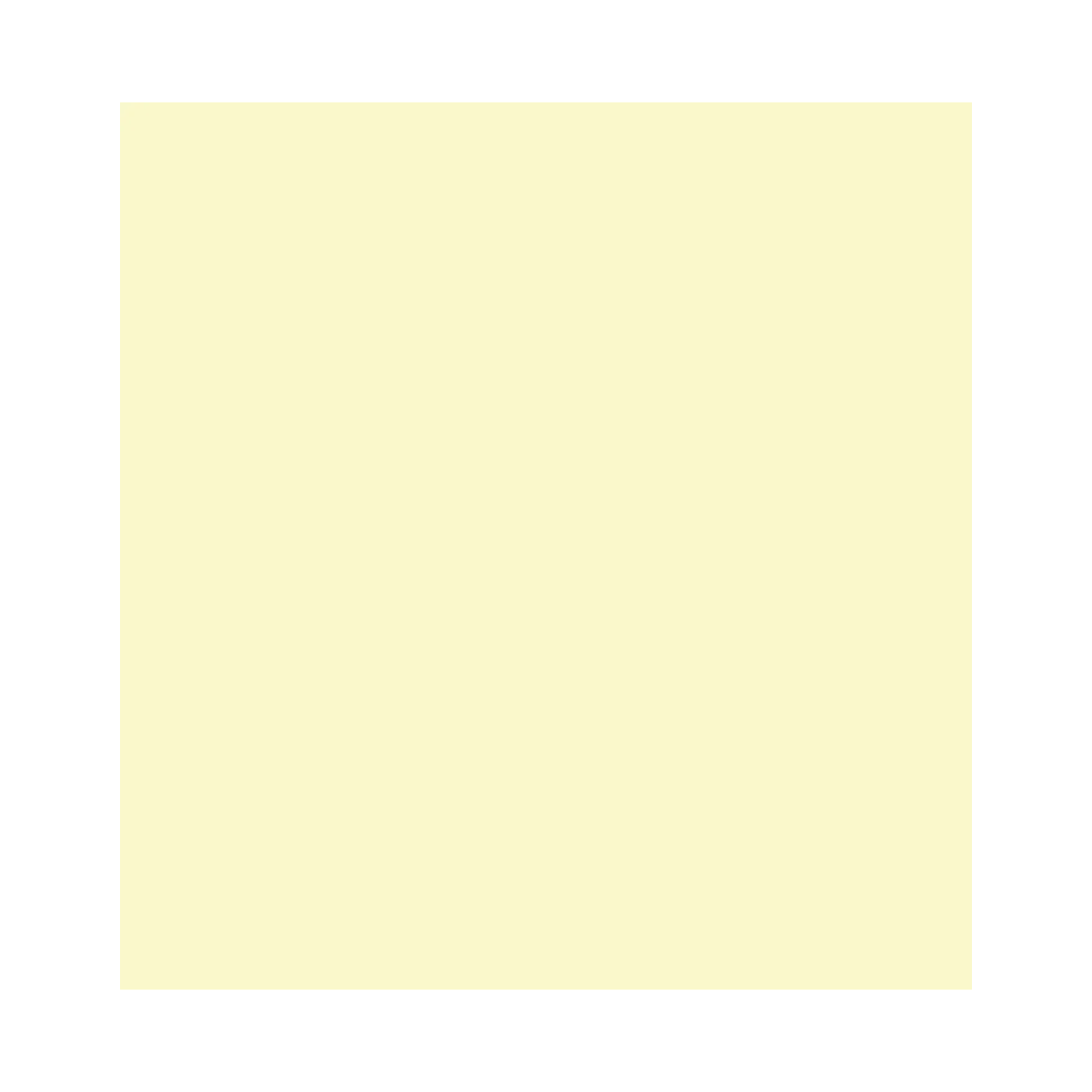 A solid ivory 3 x 3 square sticky note pad.