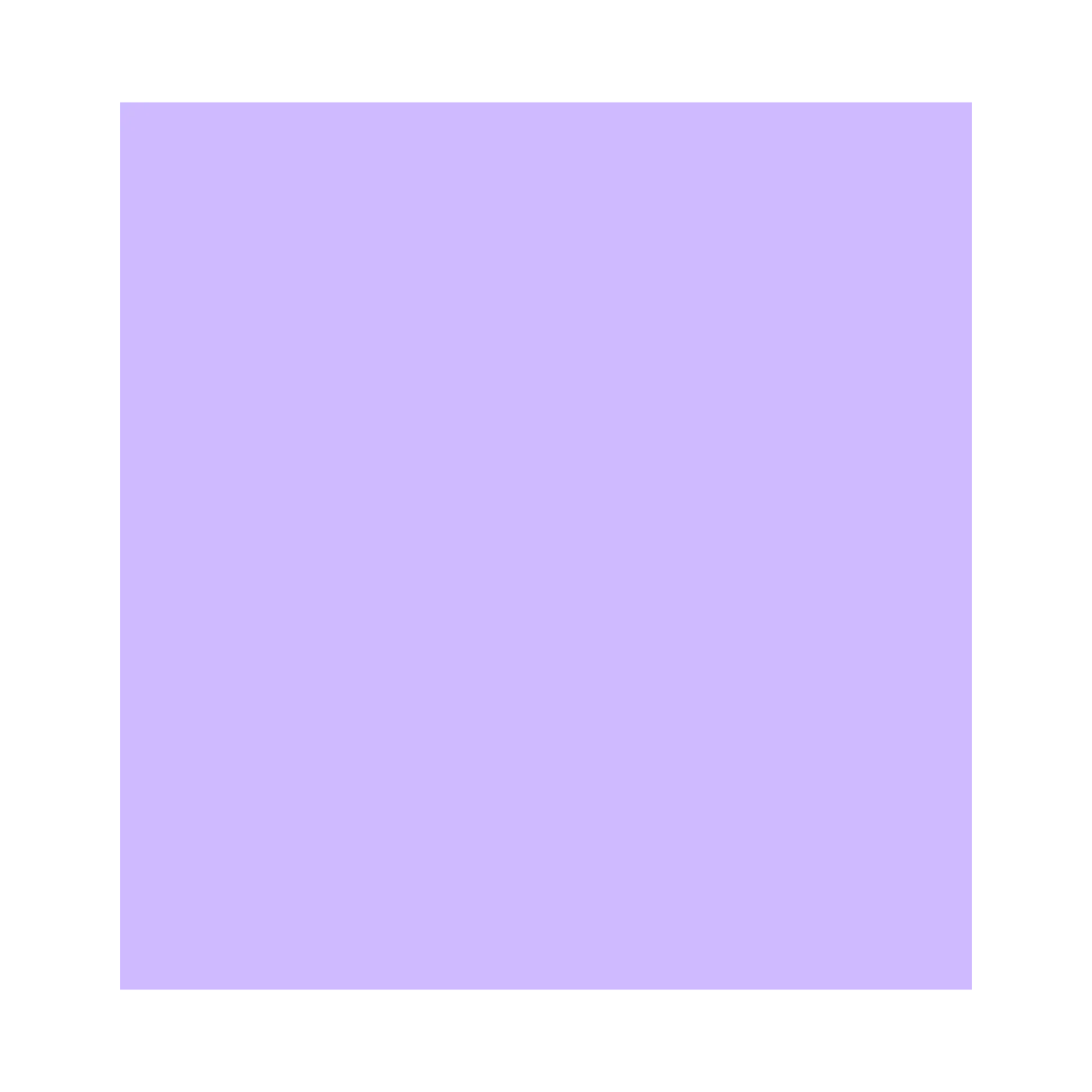A solid lavender 3 x 3 square sticky note pad.