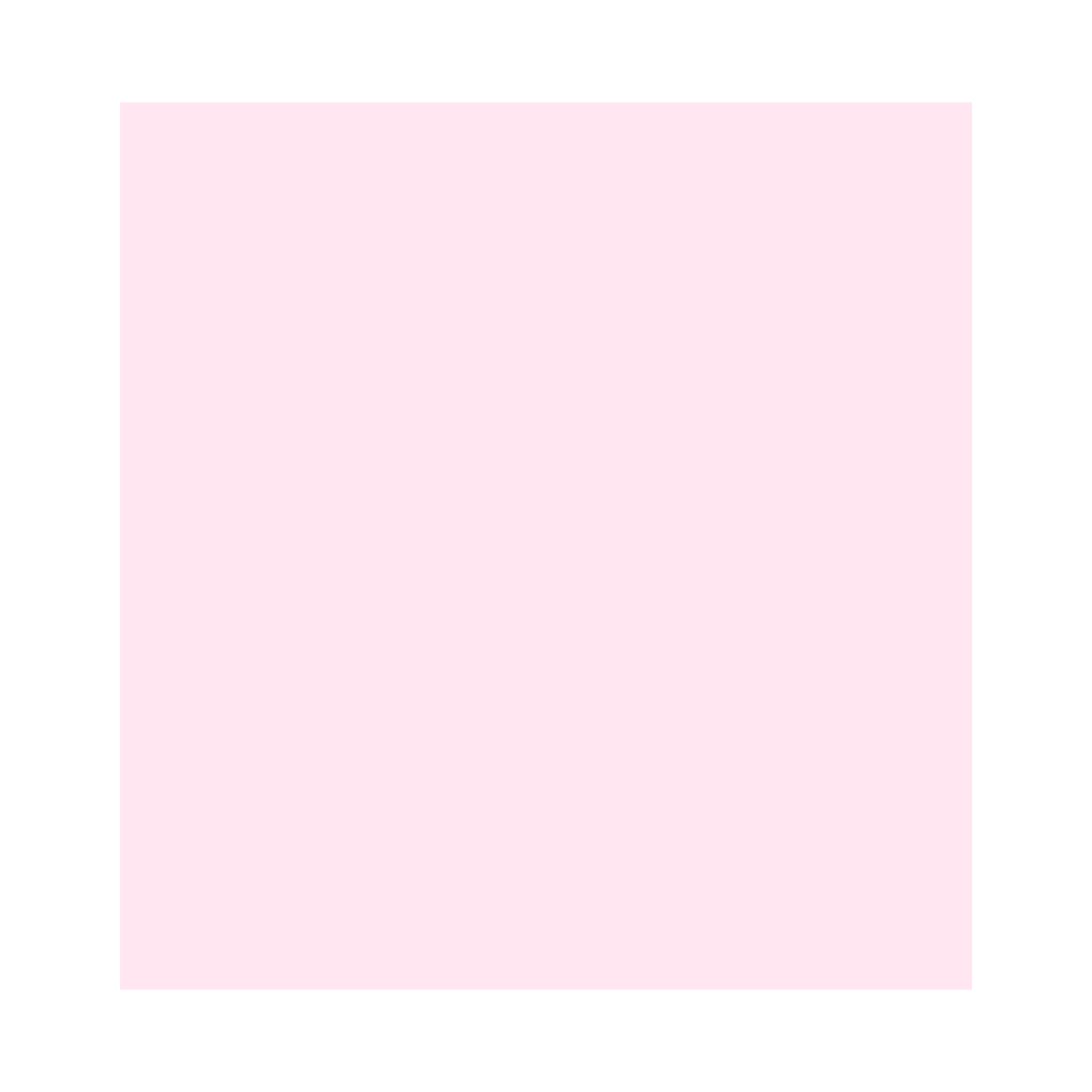 A solid pastel pink 3 x 3 square sticky note pad.
