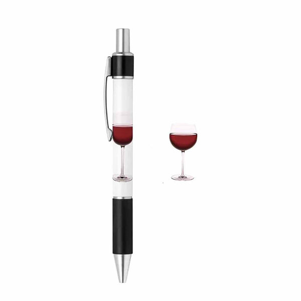 Pen with Red Wine Image