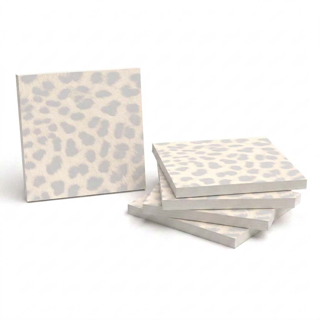 Faded cheetah print sticky note pads
