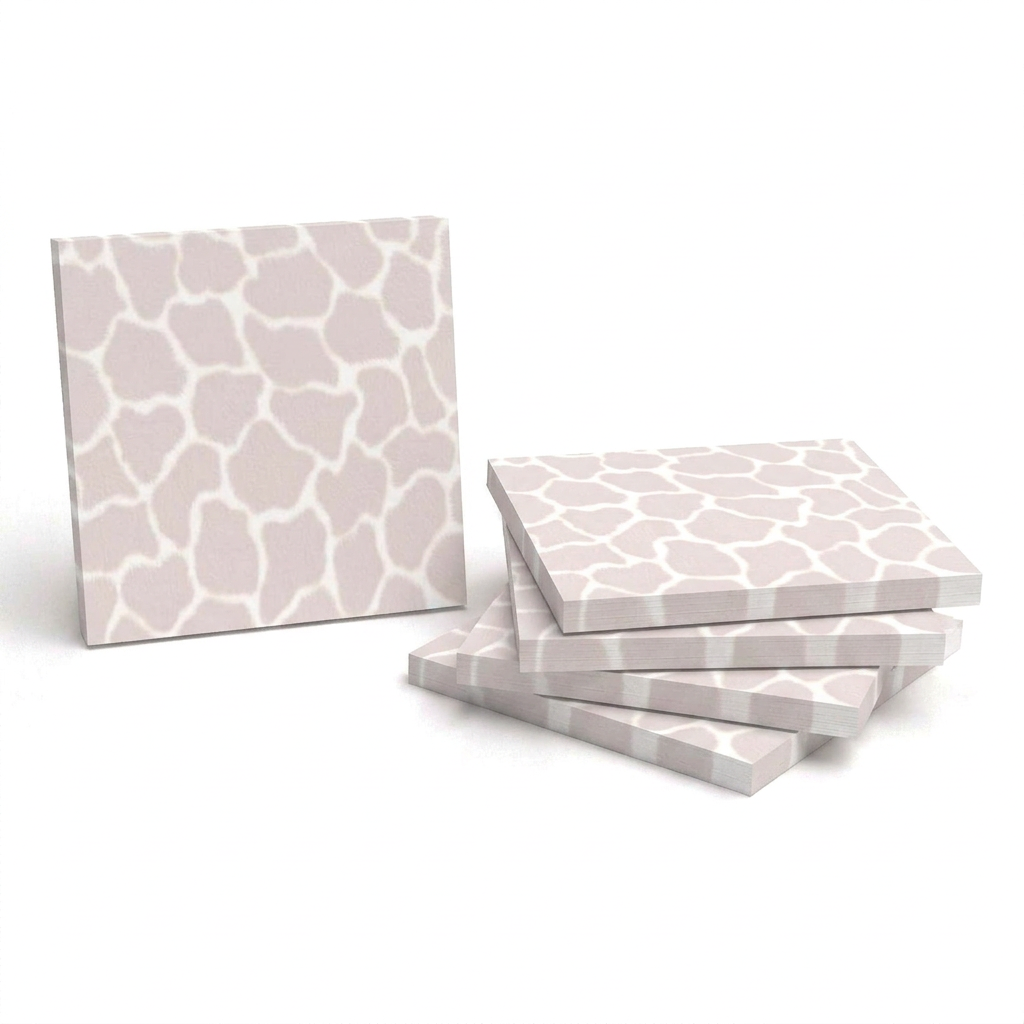 Faded giraffe print sticky note pads