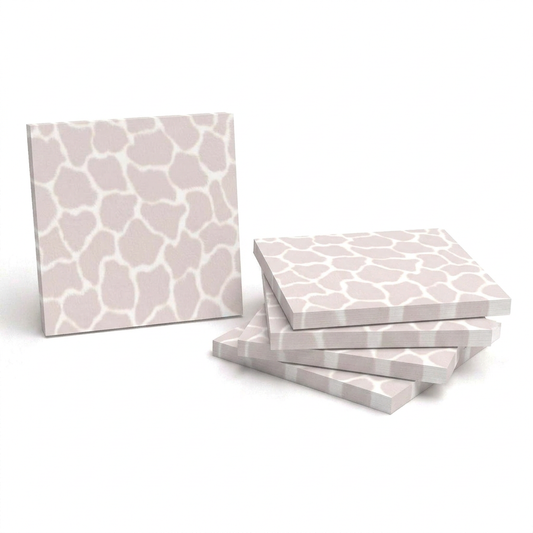 Faded giraffe print sticky note pads