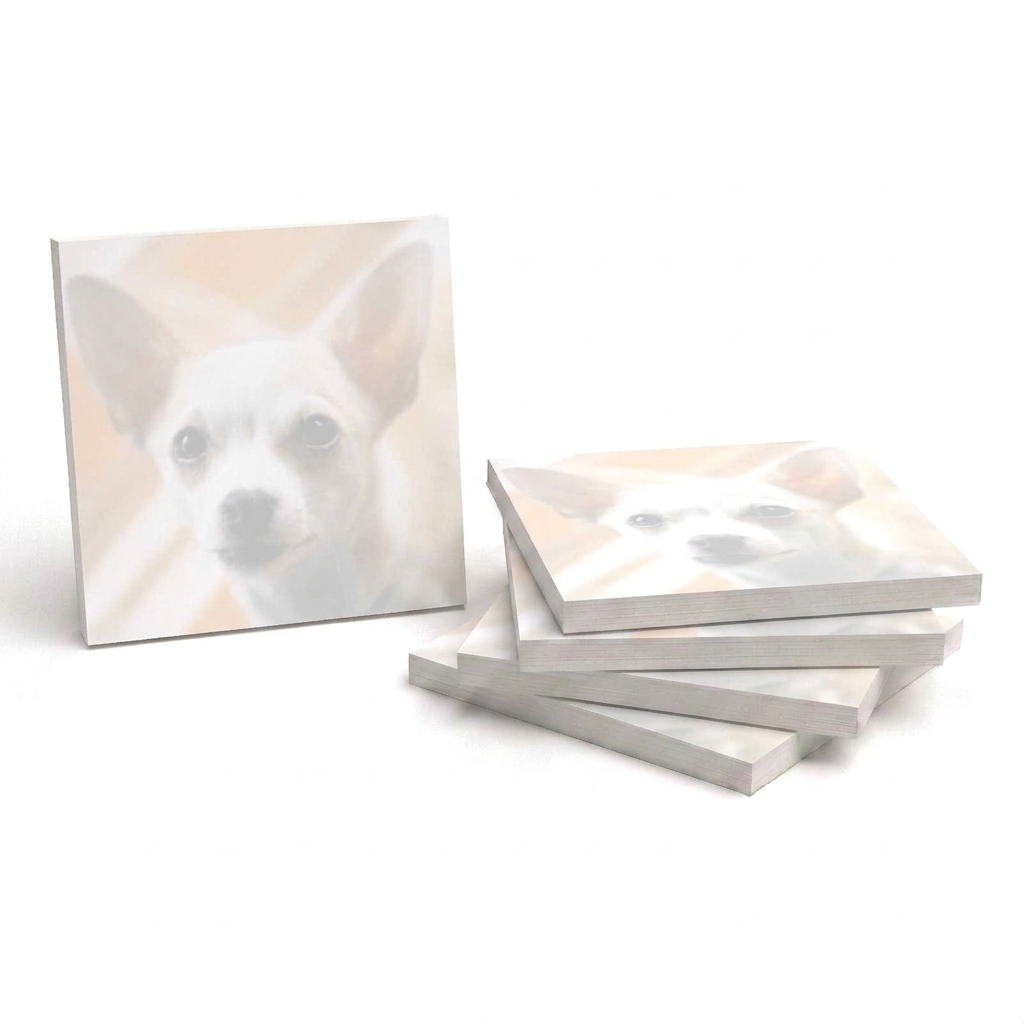 Chihuahua sticky note pads with softly faded artwork