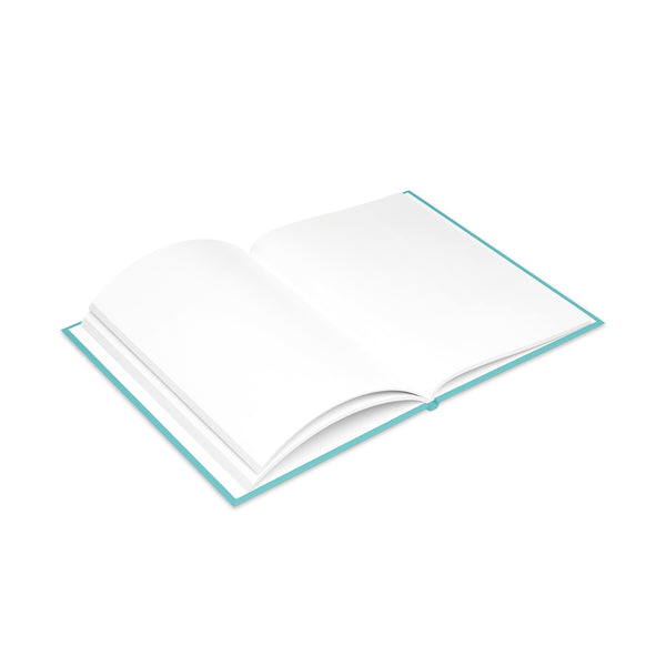 Misty Blue Hardcover Notebook with Puffy Cover