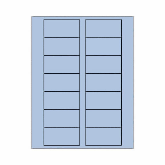 Pastel Blue 3" x 1.5" Rectangle Labels 