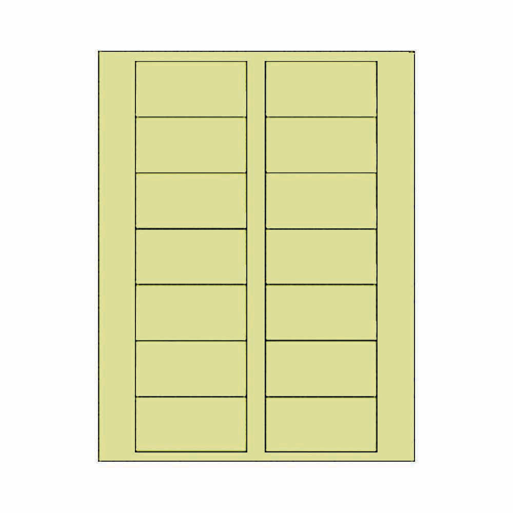 Pastel Yellow 3" x 1.5" Rectangle Labels