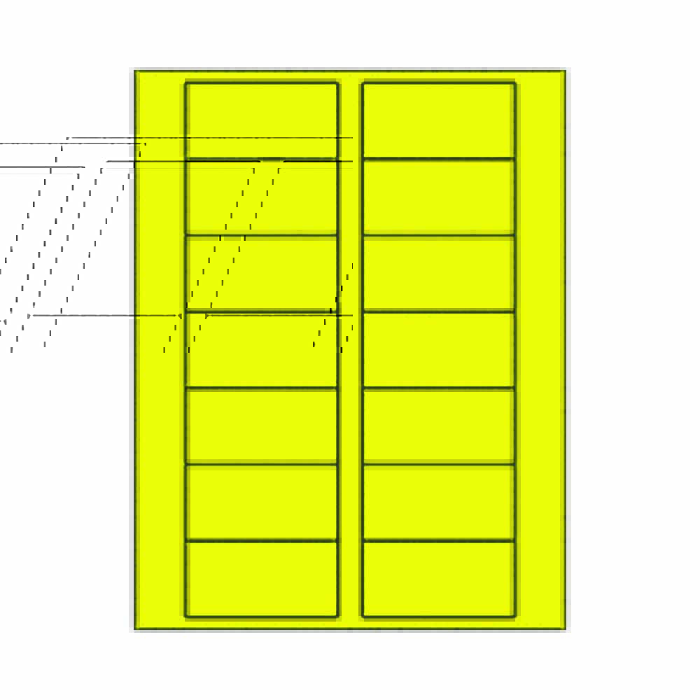 True Yellow Place Card Labels
