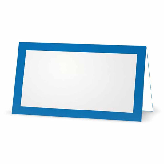 Blue Place Cards - Tent Style