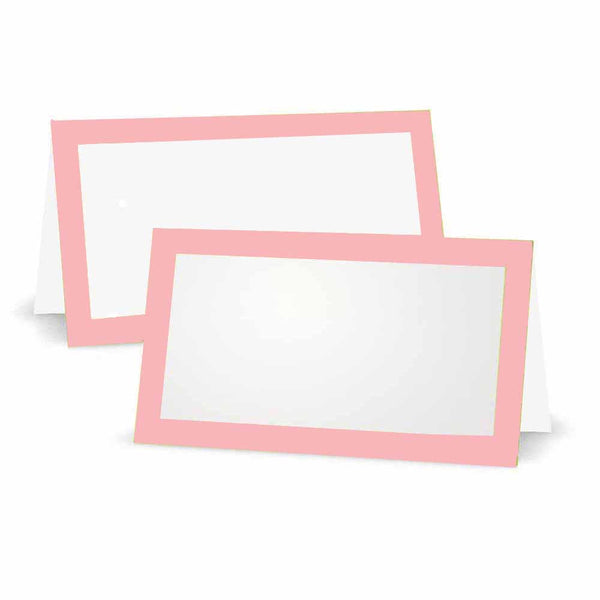 Blush Pink Place Cards - Tent Style