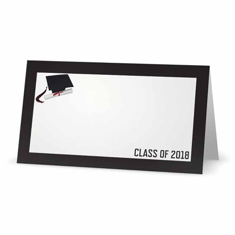 Graduation Class of Your Year Place Cards  - Tent Style