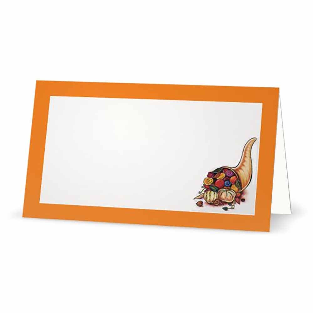 Cornucopia place cards.