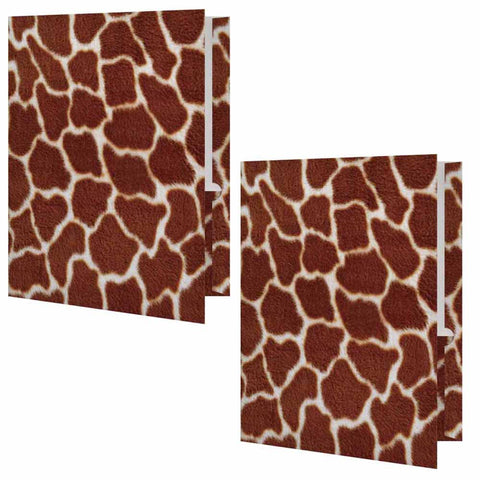 Giraffe Print Folder - Set of 2