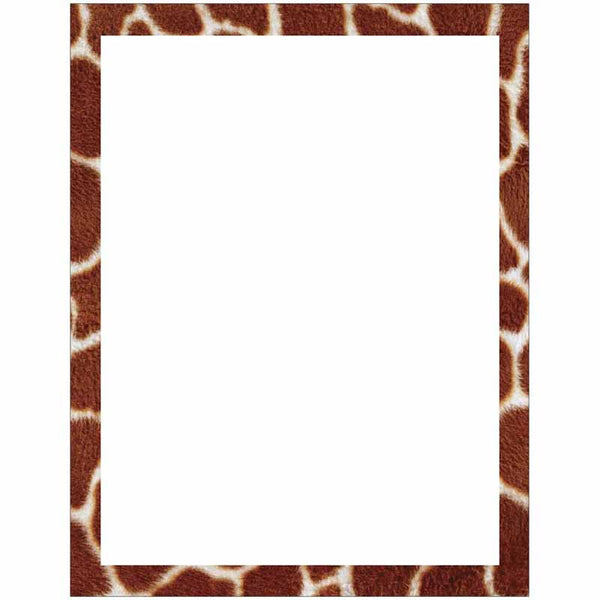 Giraffe Print Letter Paper - Select Design