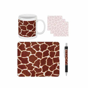 Giraffe Print Desk Gift Set
