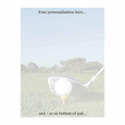 Golf Notepad - Blank or Personalized - Set of Two