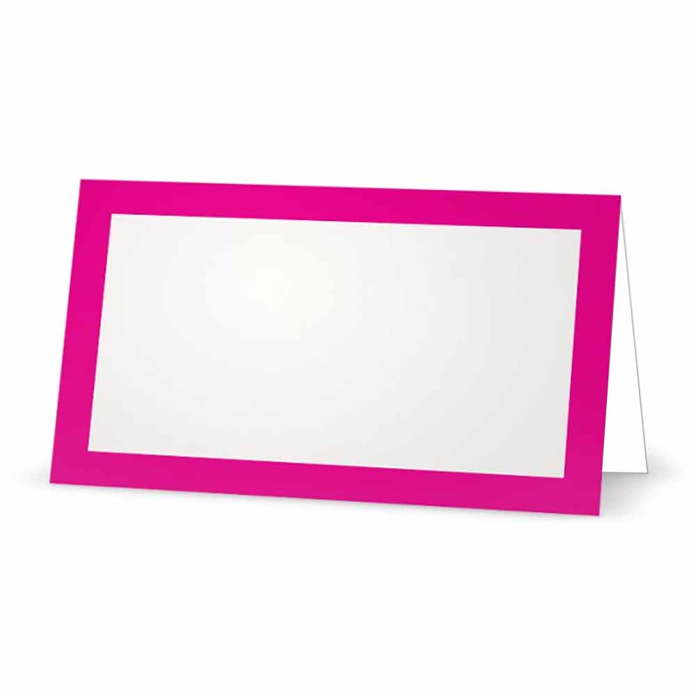 Fuchsia Place Cards - Tent Style