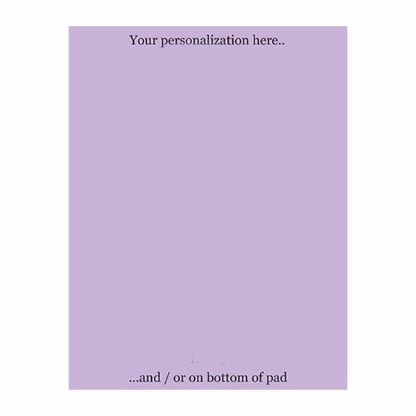 Lavender Notepad - Blank or Personalized - Set of Two