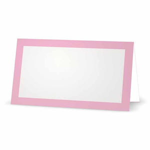 Light Pink Place Cards - Tent Style