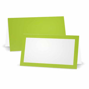 Lime Place Cards - Tent Style